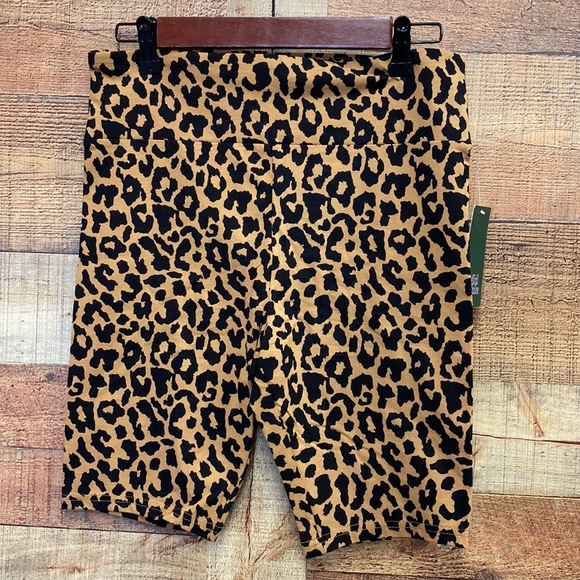 wild fable Pants - Wild Fable Leopard Print Biker Shorts NWT